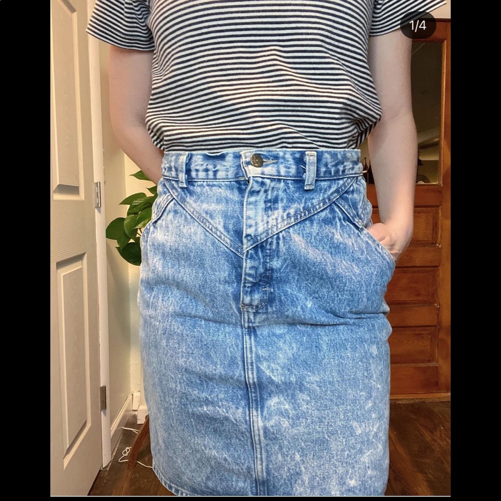 Vintage Acid wash skirt